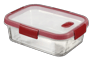 Smart Cook Vershoudsdoos 0,9L - Transparant/Rood