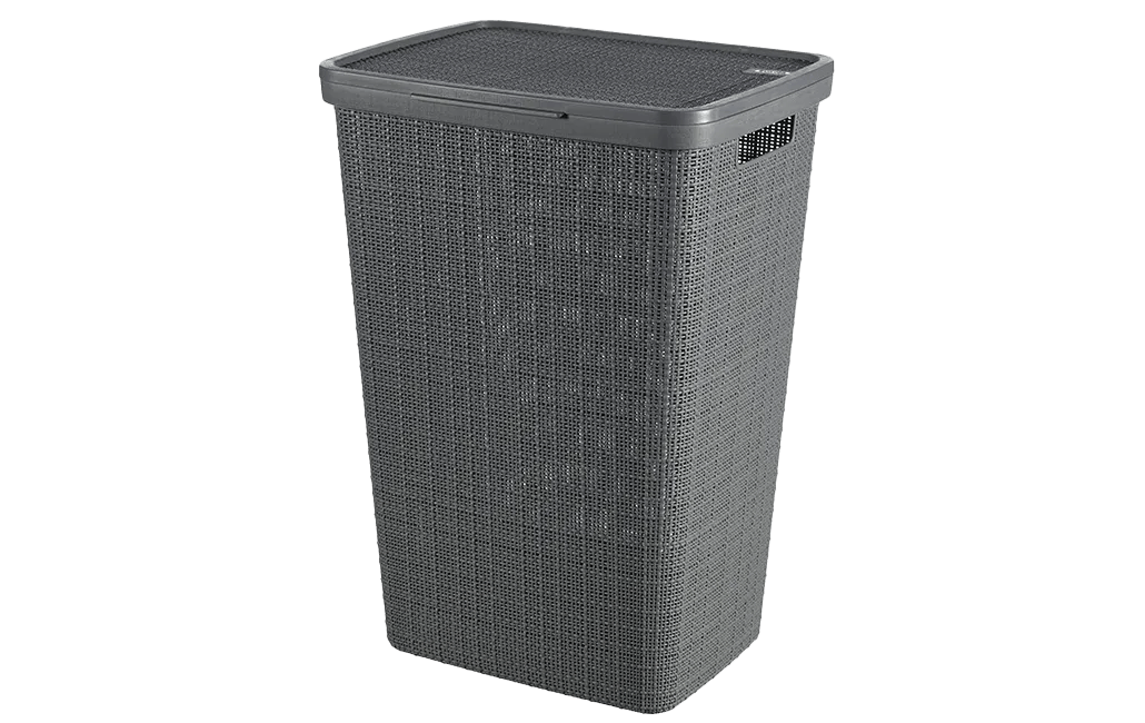 Jute Wasmand 58L - Antraciet