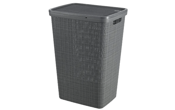 Jute Wasmand 58L - Antraciet - Wasmanden