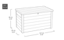 Signature 870L Storage Box - Ashwood Brown
