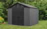 Abri de jardin Stronghold 108 - 7,7m2 - Gris Aspect Bois