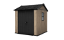 Signature Apex Shed 7x7.5ft - Ashwood Brown - Grey
