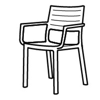 כיסא מטליין - ירוק זית