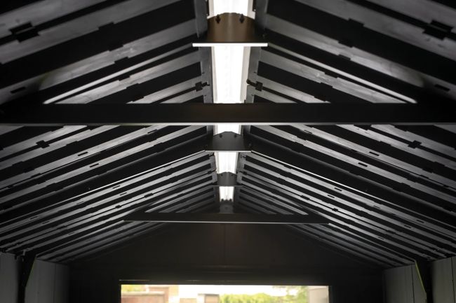 Newton Plus 7515 Tuinhuis - 230x476x246cm - Grijs