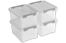 Handy+ Opbergbox set 4x15L