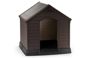 Caseta de perro exterior para jardín - 95x99x99 cm - Marrón