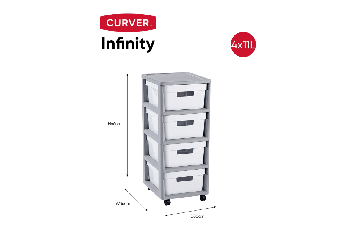 Infinity Ladesysteem 4x11L - Wit