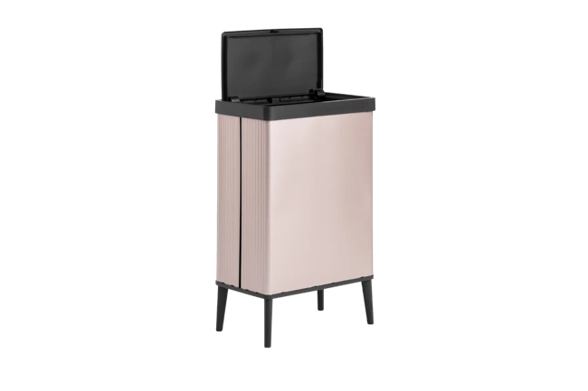 פח ורטו גבוה 54 ליטר - ורוד פנינה