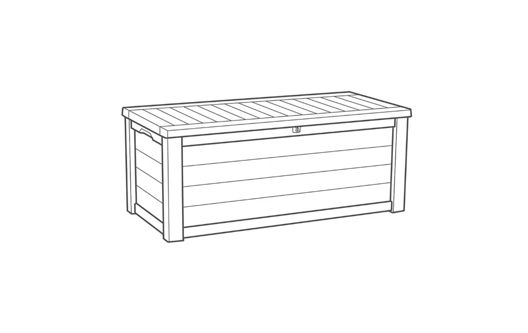 150 Gallon Outdoor Storage Box Westwood Taupe - Keter US