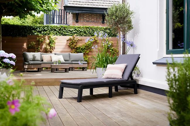 Mallorca Ligbed - 58x187.5x29 - Antraciet