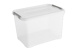 Handy+ Opbergbox 65L - Transparant - Opbergen