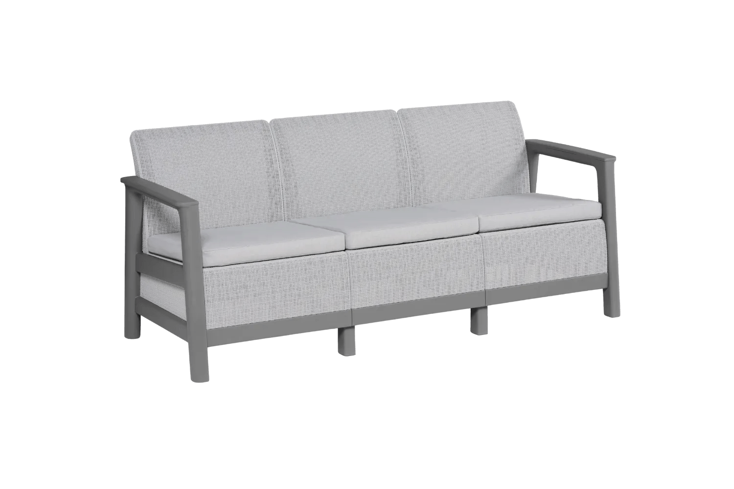 Scandi Linea 3-zits Loungebank - Lichtgrijs