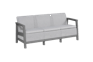 Scandi Linea 3-zits Loungebank - Lichtgrijs
