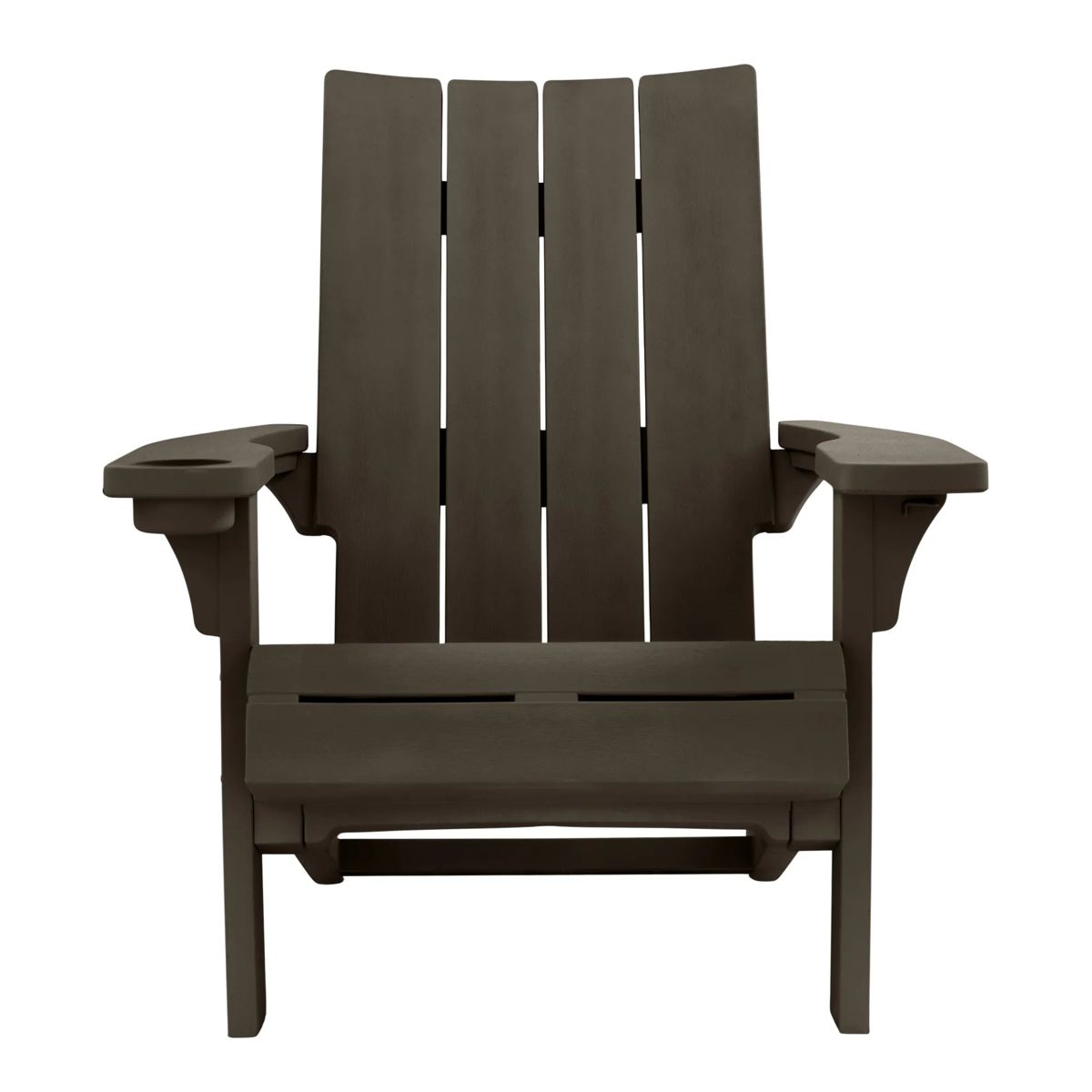 Modern Adirondack Chair With Cup Holder Brown - Keter US