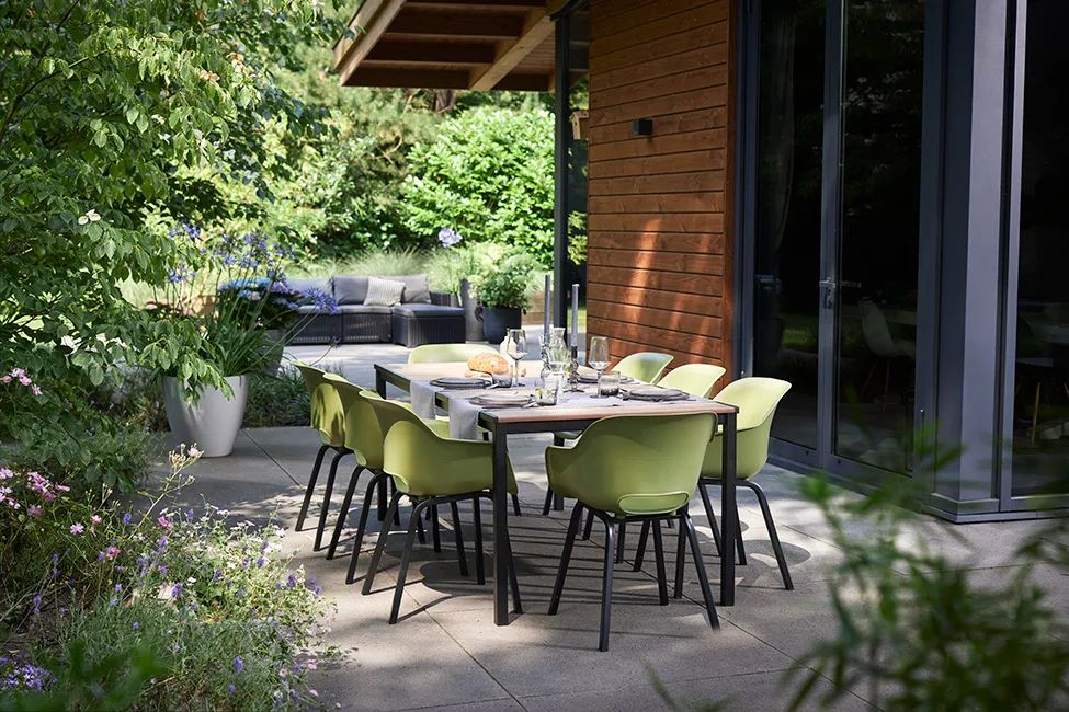 Mesa comedor de exterior Signature Porto 194x75x95 cm - Marrón