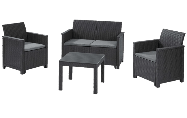 מערכת ישיבה אמה - אפור כהה