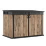 Coffre de jardin Signature effet bois 2020L - Marron aspect Douglas