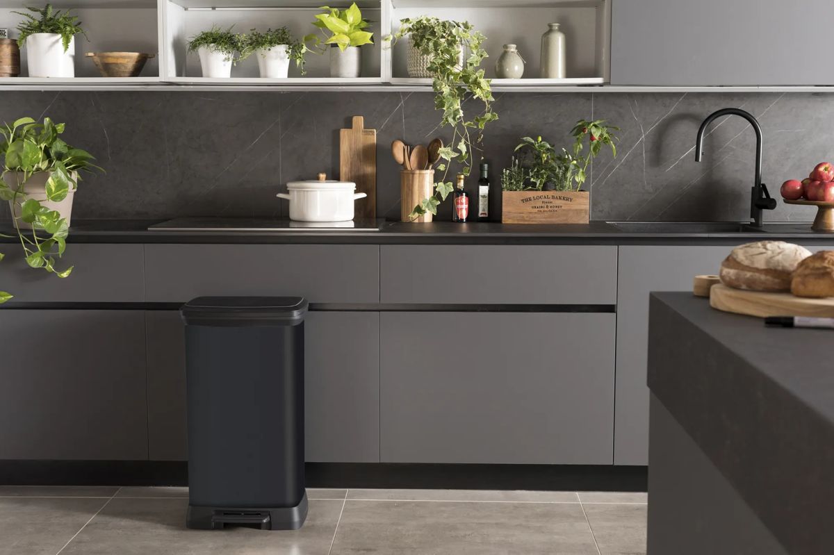 Decobin Prullenbak 50L - Zwart