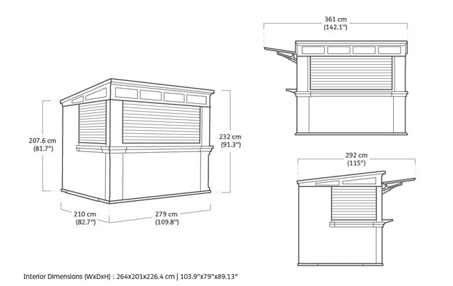 Signature Outdoor Garden Bar - Rosewood