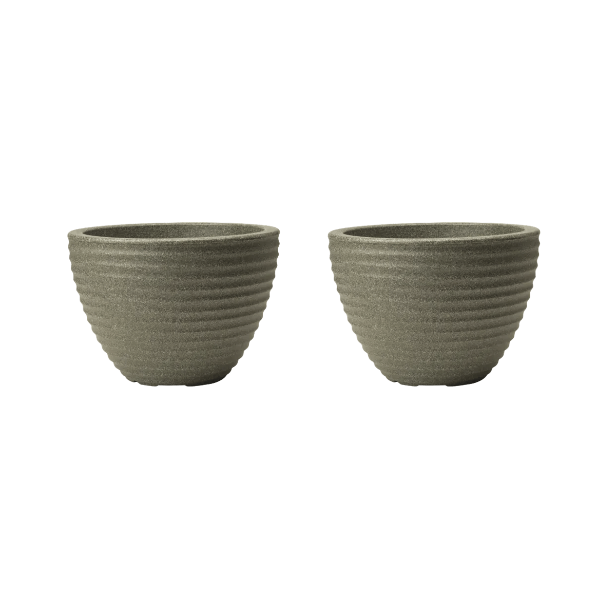 Honey Pot Low Planter 49cm Set of 2 - Marble Green