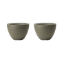 Honey Pot Low Planter 49cm Set of 2 - Marble Green