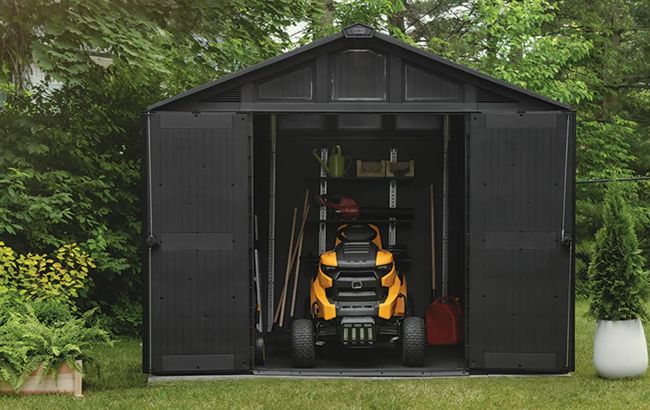 Stronghold 10x8 Shed​ - Large Storage Shed - Gray - Keter US