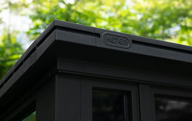 מחסן גינה דקו 9x7 - דמוי עץ (Ashwood)