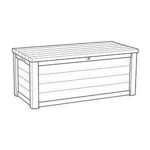 Buy Eastwood 570-Litre Deck Box in Brown - Keter Canada