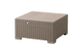 Mesa auxiliar de exterior California 68x68x35 cm - Capuchino