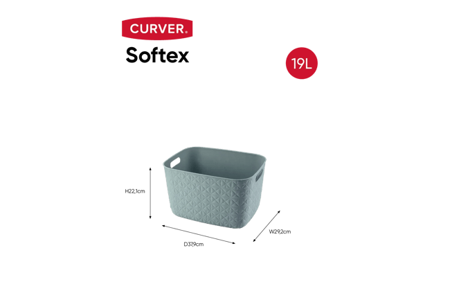 סלסלה סופטקס 19 ליטר - כחול