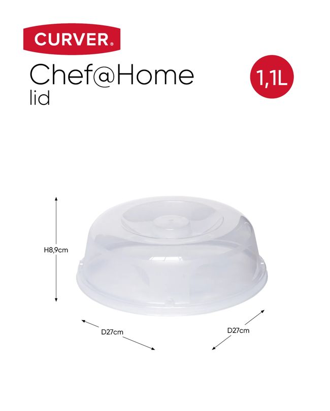 Chef at Home Magnetrondeksel - Transparant