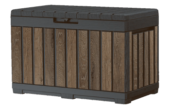 Signature 50 Gallon Deck Box - Walnut Brown - Small Deck Boxes