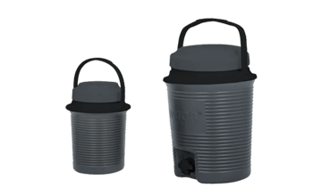 סט מיכלי קירור 2.3+7.6 ליטר - אפור גרפיט - צידנית ובר משקאות ביתי