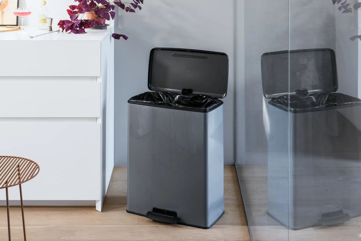 Decobin Duo Prullenbak 26L+26L - Grijs
