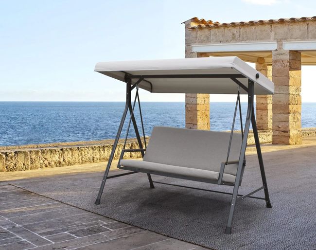 נדנדה לגינה - אפור גרפיט