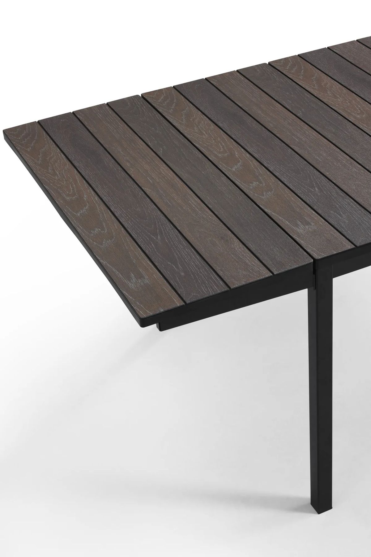 Mesa comedor de exterior Porto extensible 155–233x94x75 cm - Marrón