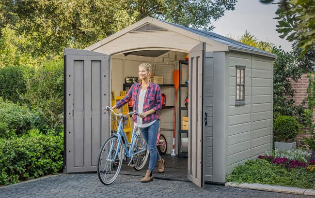 Buy Factor Brown Large Storage Shed 8x8 - Keter Canada