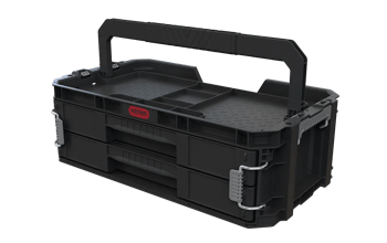 ארגונית 2 מגירות Connect - שחור - מערכת ניידת מודולרית Connect