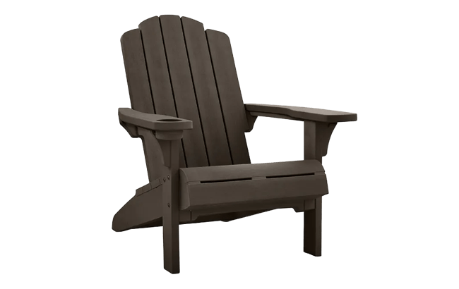 Kiawah Brown Outdoor Adirondack Chair - Keter US