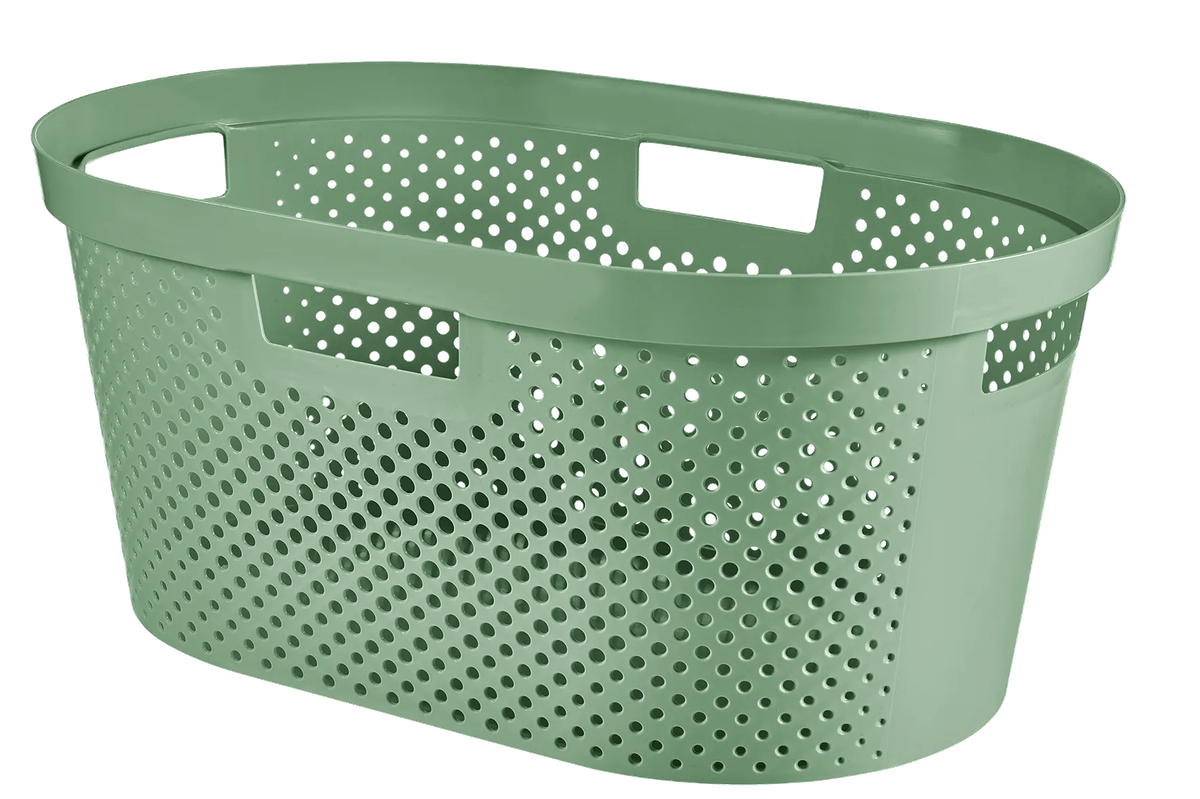 Infinity Dots Wasmand 40L - Groen