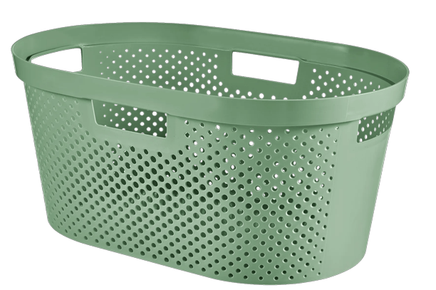 Infinity Dots Wasmand 40L - Groen - Wasmanden