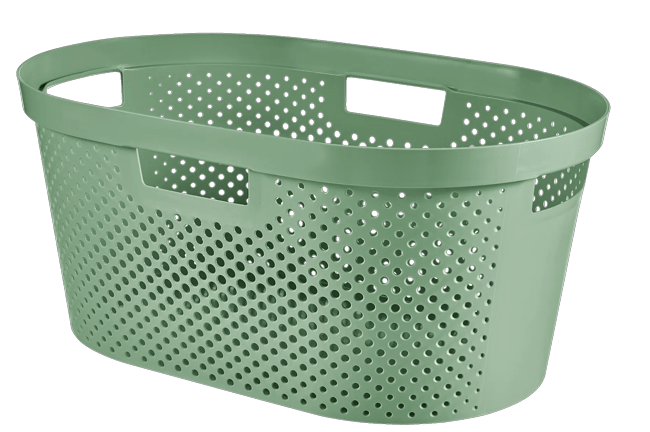 Infinity Dots Wasmand 40L - Groen