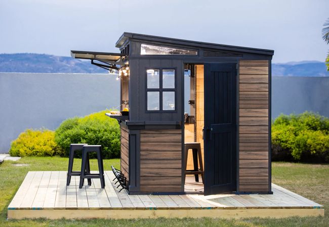 Signature Outdoor Garden Bar - Rosewood