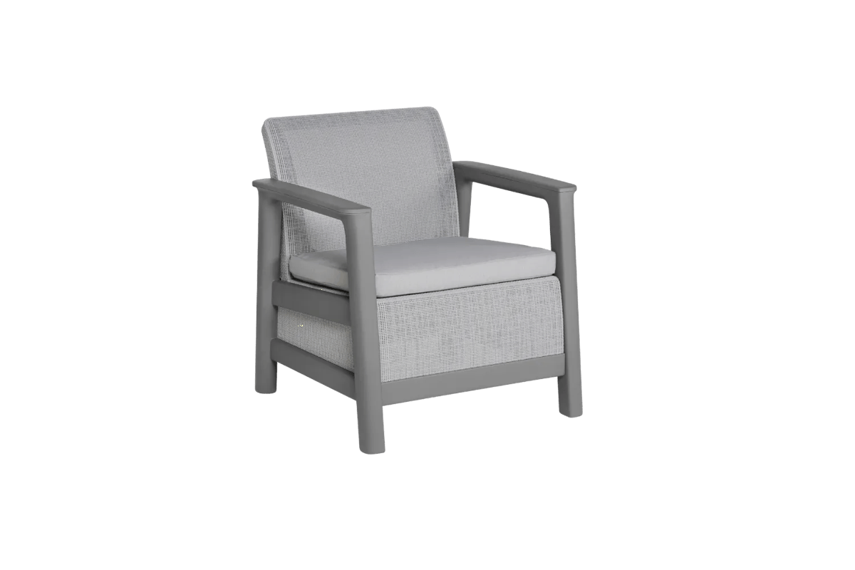 Scandi Linea Loungestoel - 2 stuks - Lichtgrijs