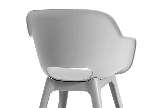 Akola Kuipstoel - set van 2 - 55x56x80cm - Grijs