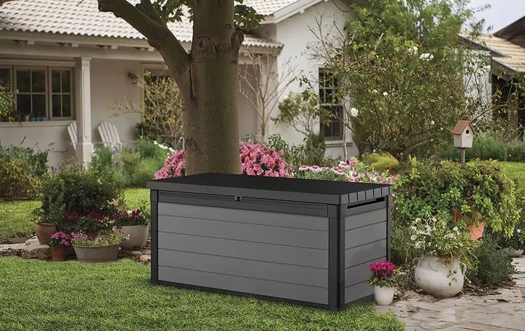 Premier Gray 150 Gallon Storage Deck Box - Keter US