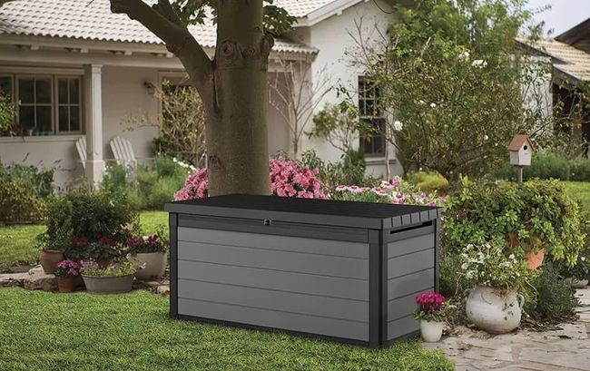 Premier Grey 150 Gallon Storage Deck Box - Keter US