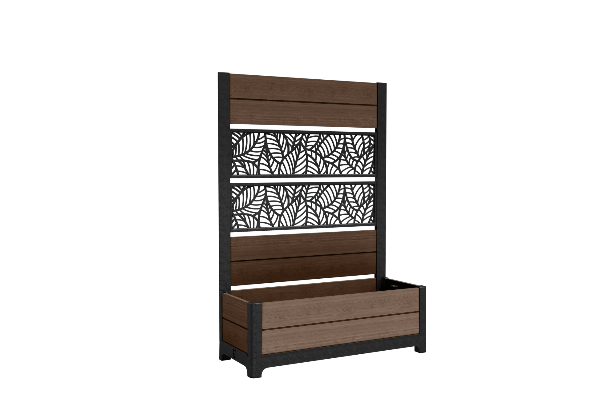 Tulip Leaf Screen Planter - Brown