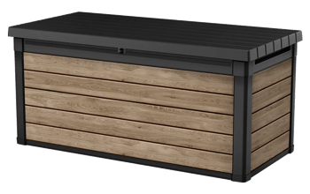 Signature 150 Gallon Deck Box - Ashwood Brown - Large Deck Boxes