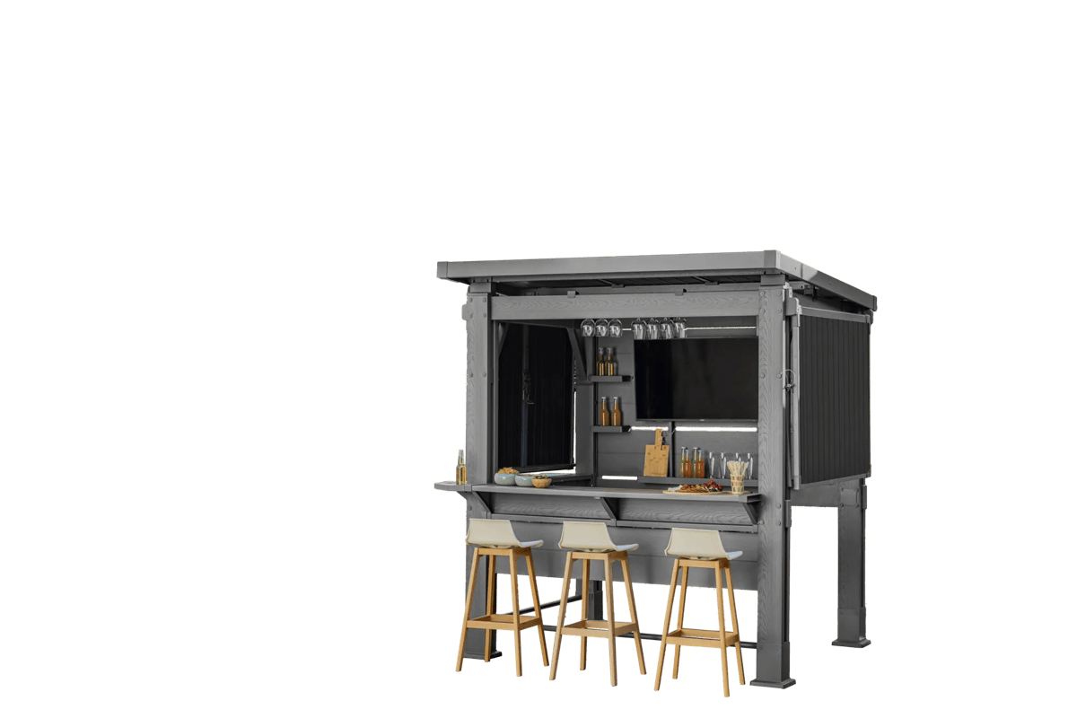 Bar Grill Gazebo Signature 247x200x238 cm  - Marrón